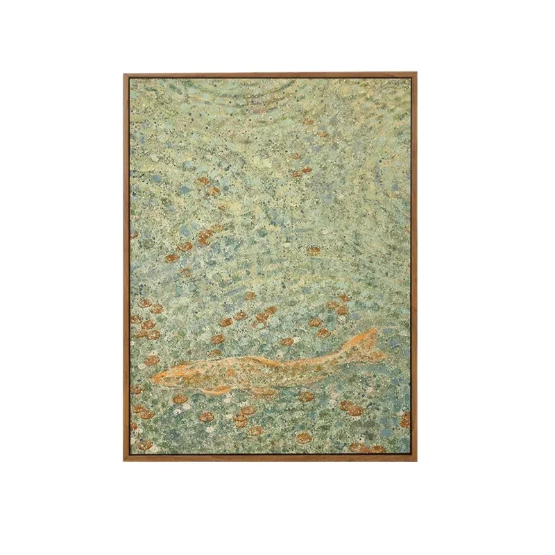 

"More than Sui Sui" Contemporary Art High-level pure hand-painted antique entrance ins New Chinese oil painting