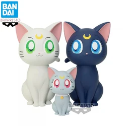 In Stock Original Banpresto Sofvimates Sailor Moon Luna Artemis Figure Anime Model Genuine Collectible Boxed Dolls Toy Gift