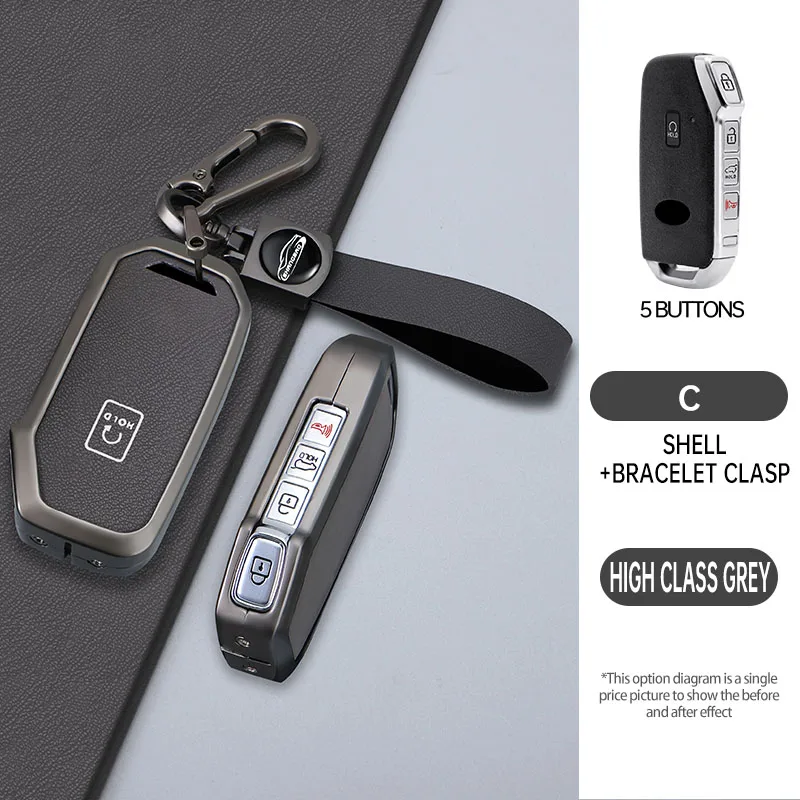 حالة مفتاح السيارة الذكي عن بعد لكيا ، حامل الغطاء ، K5 ، سورينتو ، MQ4 ، سبورتاج ، سيلتوس ، سيد ، نيرو ، ليف ، تيلوريد ، سيراتو ، سول 3 ، المضي قدما