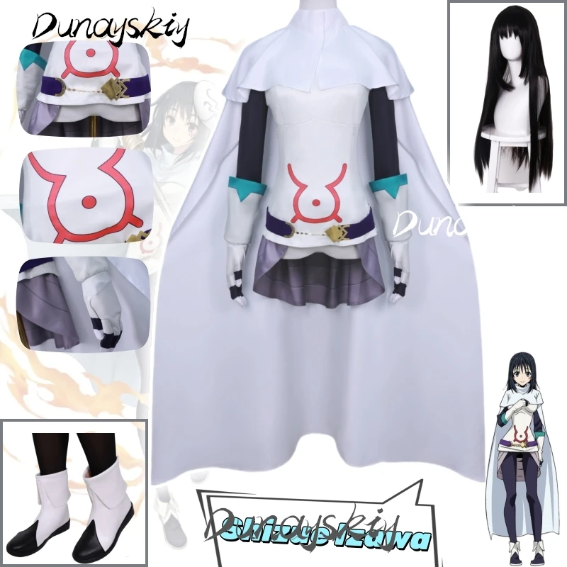 Shizue Izawa Cosplay Costume with Wig Anime That Time I Got Reincarnated as a Slime Role Play for Halloween Customized