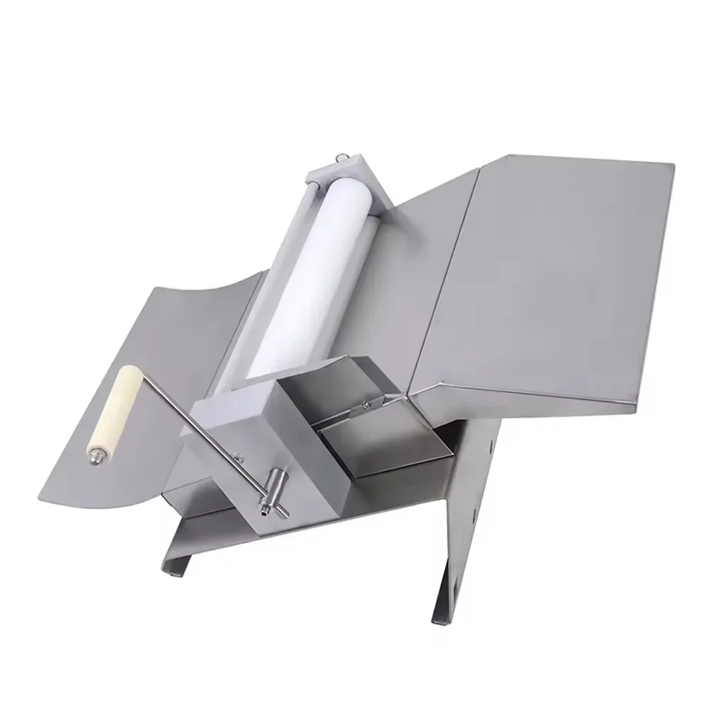 cross-border Commercial Household Stainless Steel Manual Dough Sheeter Cutter Machine Pizza Dough Base Sheeter Forming Machine