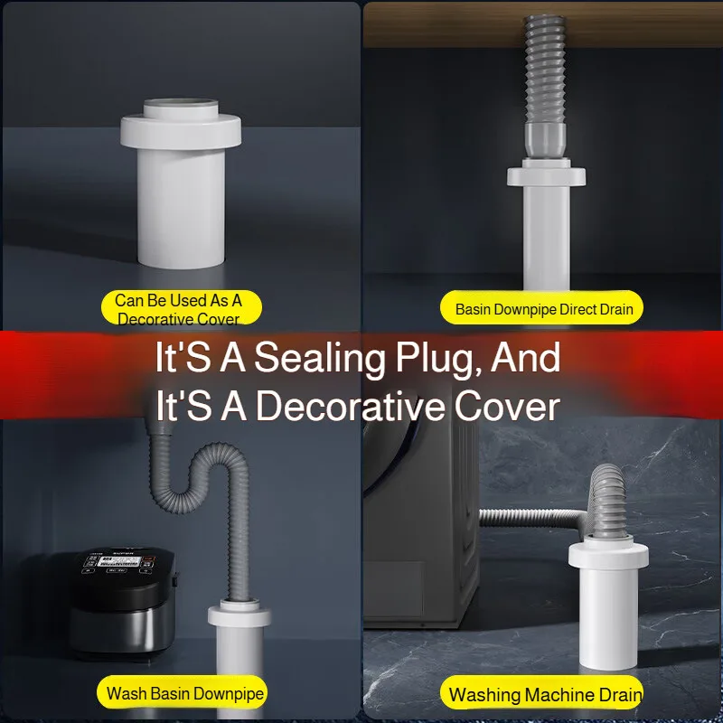 Accessori per tappi di tenuta per fognature da cucina Anello deodorante Tappo per tubo di scarico Tappo per bacino per verdure Anello di tenuta per fognature Sigillante anti-traboccamento