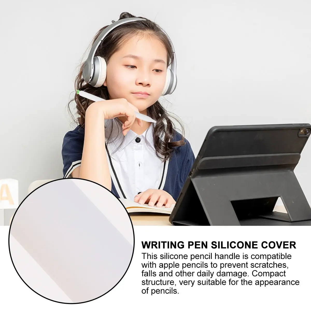 

Anti-Slip Pencil Silicone Cover Adorable Carrot Design for Pencil 1 2 Generation Non-Slip Writing Experience