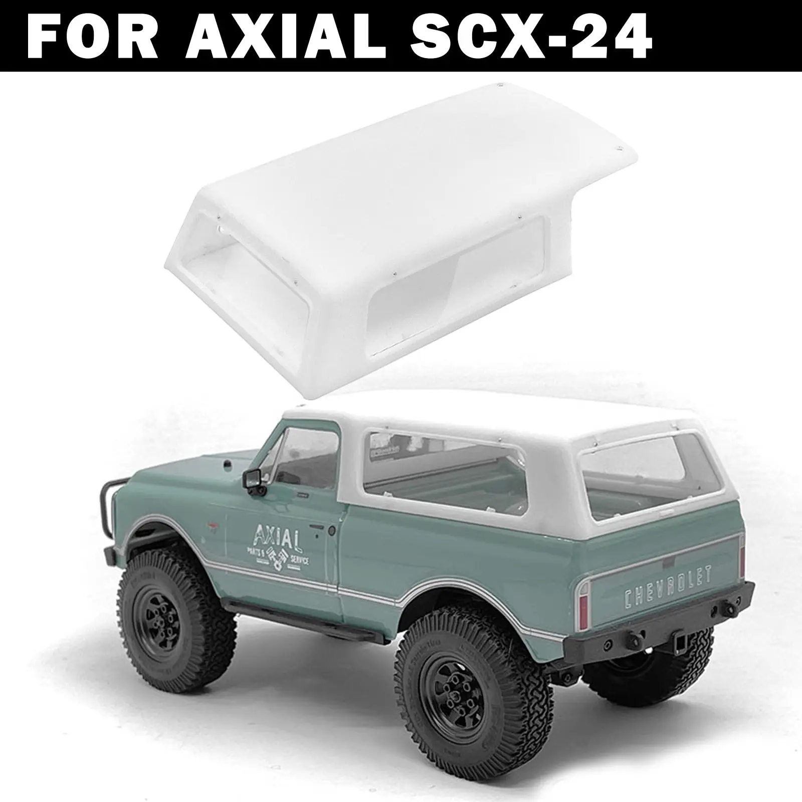 

Roof Top Shell Cover Pick-Up To SUV Modified for SCX24 Chevrolet C10 RC Car Part accessories