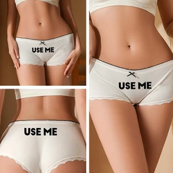 USE ME Girl's Sexy Hot Lace Panties Bow Underwear for Women Comfortable Boyshorts Lovely Underpants Cute Ladies Shorts