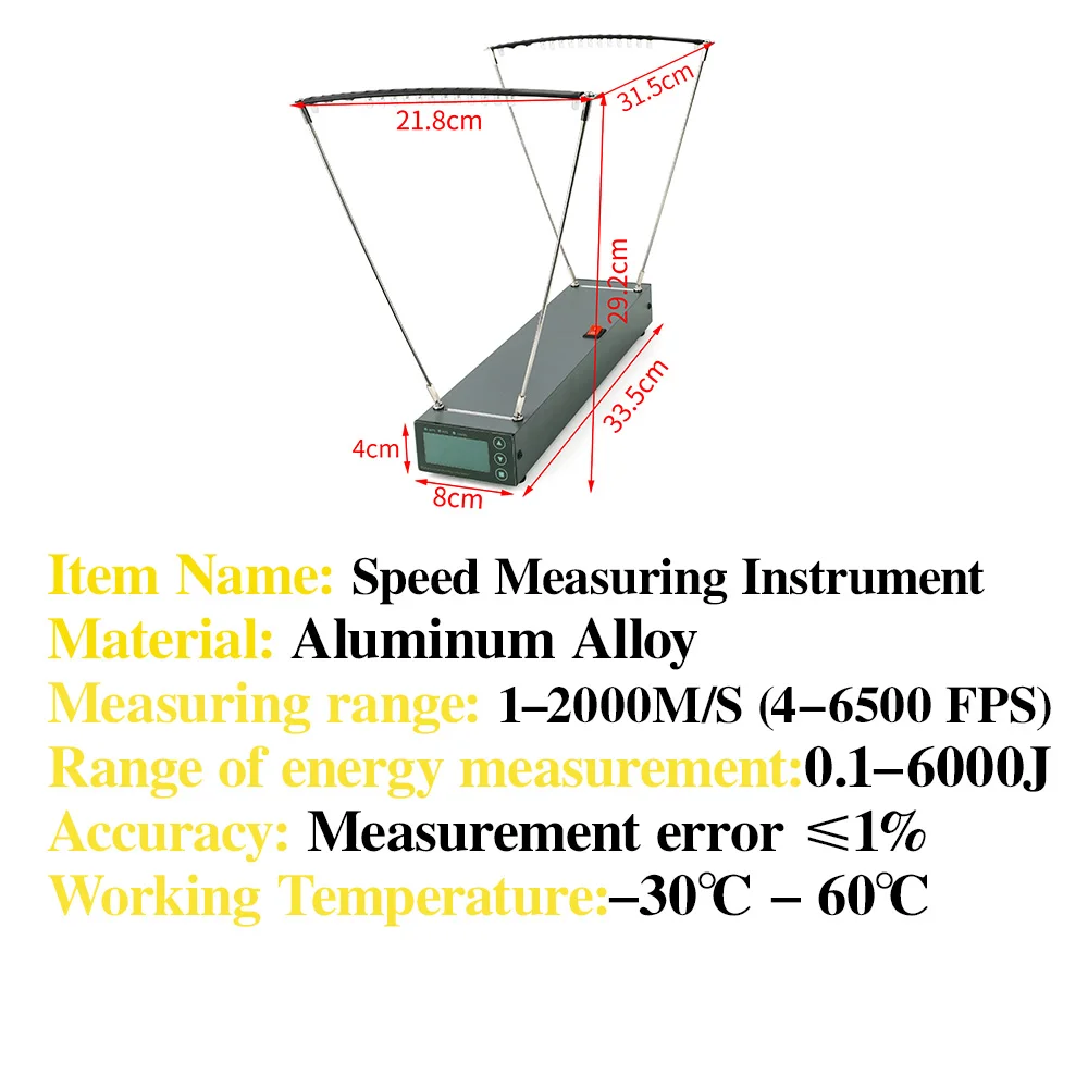4-6500FPS رصاصة القوس السهم سرعة اطلاق النار سرعة تستر كرونوغراف قياس أداة تبادل لاطلاق النار قياس السرعة أدوات قياس السرعة #2