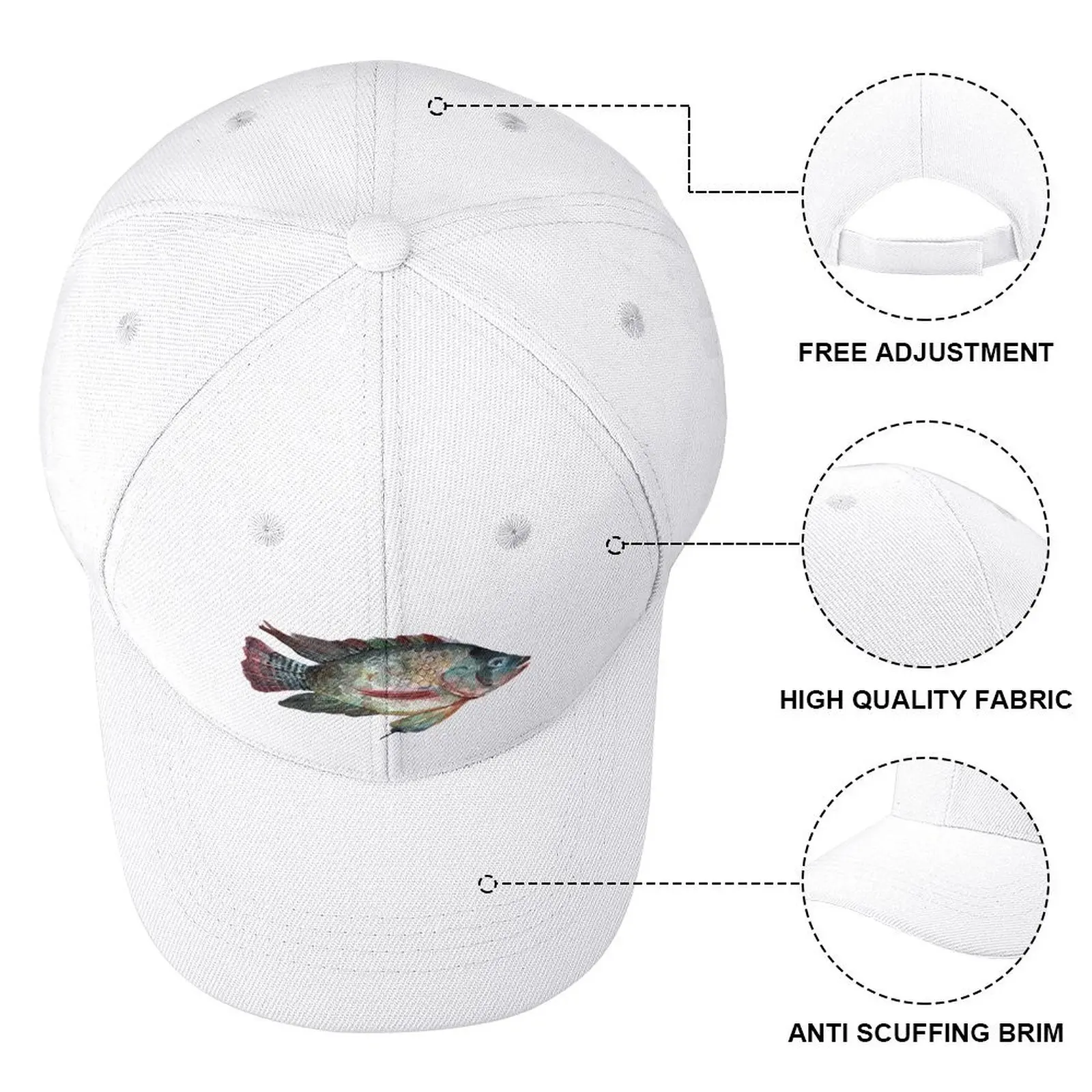 Tilapia Baseball mütze Luxus mütze Rugby Designer Mann Frauen