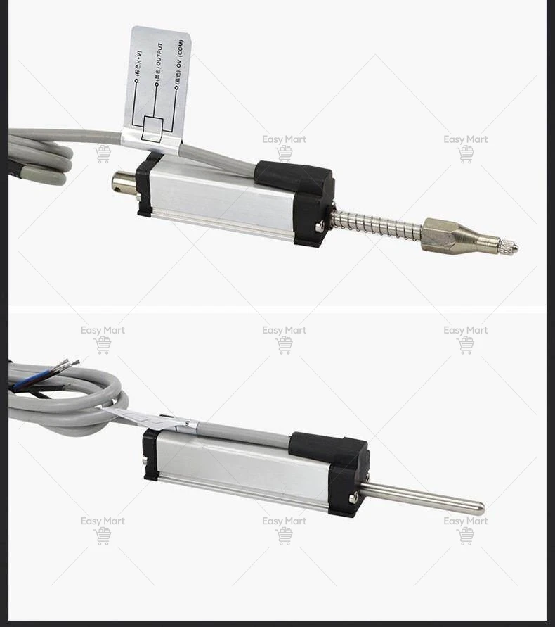 KTR-25 Return Spring Resistive Linear Displacement Transducer with Ball Bearing