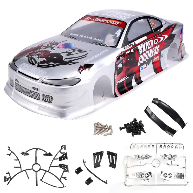 FBIL-1/10 RC Car Body Shell Modification 190Mm On Road Drift For Nissan S15
