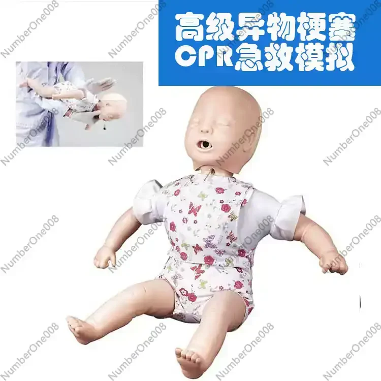 Infant CPR Training Manikin with Bag Professional Simulation Heimlich Training Doll for Health Lifesaving Skills