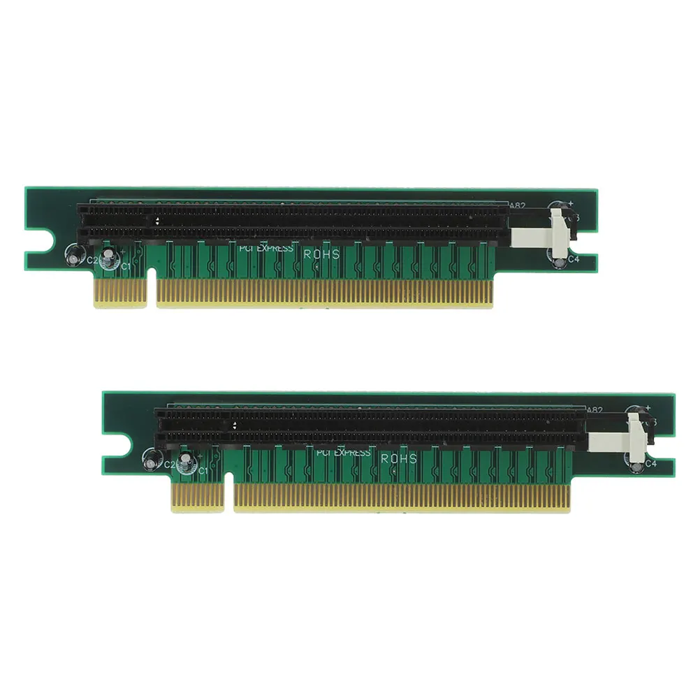 

2 Pcs Riser Adapter Card for PCIe Graphics Card Slot 16X Extendable Pci-E Adapter Durable PC Computer Hardware Cable