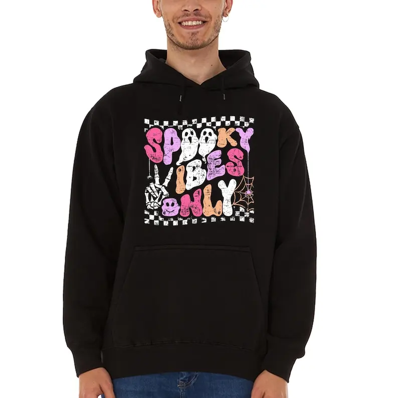 

Толстовка с капюшоном на Хэллоуин, жуткий тыквенный скелет, танцевальная толстовка, забавный винтажный готический вечерние свитер с капюшоном для пуловера унисекс
