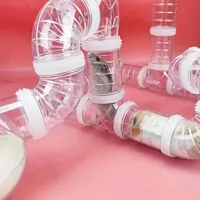Hamster Plastic Tube DIY External Bathroom Maze Tunnel Small Pet Toy 5.5CM for Golden Hamsters