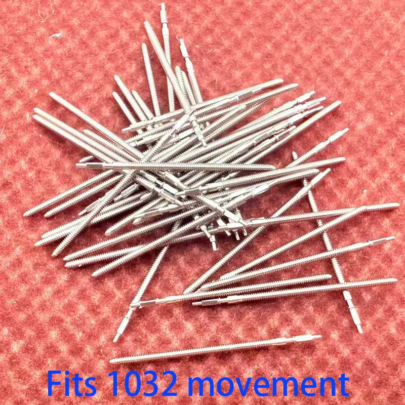 

2pcs/4pcs Movement Watch Steel Stem Crown Kit Watch Of Parts 1032 Movement Watch Stem Spare Replacement Parts