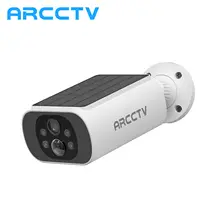 Arcctv 2k câmera solar sem fio vigilância ao ar livre bateria integrada câmera wi fi detecção humanóide flash alarme visão noturna