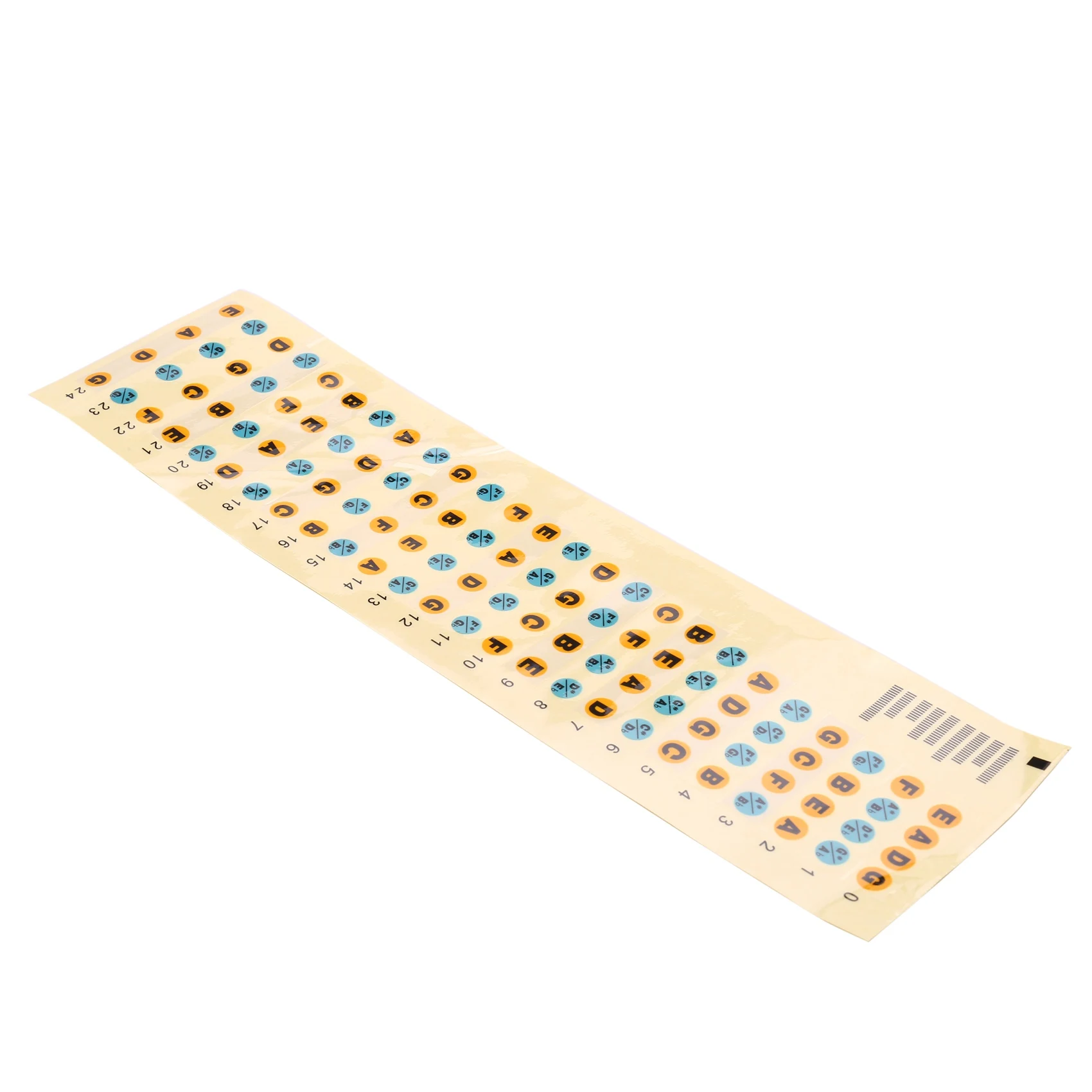 Guitar Fretboard Note Decals Fingerboard Frets Map Sticker for Beginner Learner Practice Fit 4 Strings Bass Guitar(Bass-Multicol