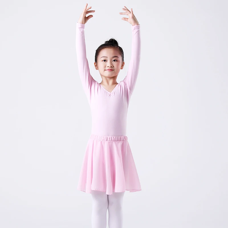 

Girls Professional Ballet Dance Dress in Chiffon Pink Purple Black White - Tutu Skirt Children's Dance Costume for Little Dancer