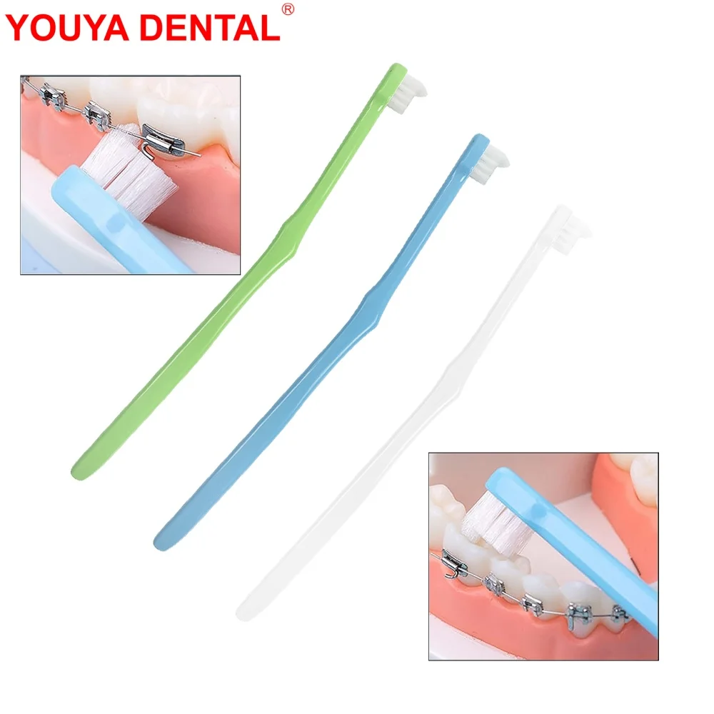 

5pcs Dental Orthodontic Toothbrush Braces Interdental Brushes For Teeth Small Head End Tapered Tooth Brush Oral Care Cleaning