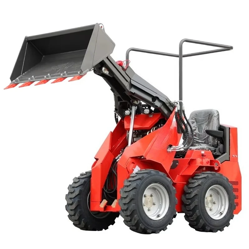 Mini Loader Diesel House Diesel Tracked Mini Skid Steer Loader Customized 4 in 1 Bucket Wheel Mini Loader Machine Suppliers