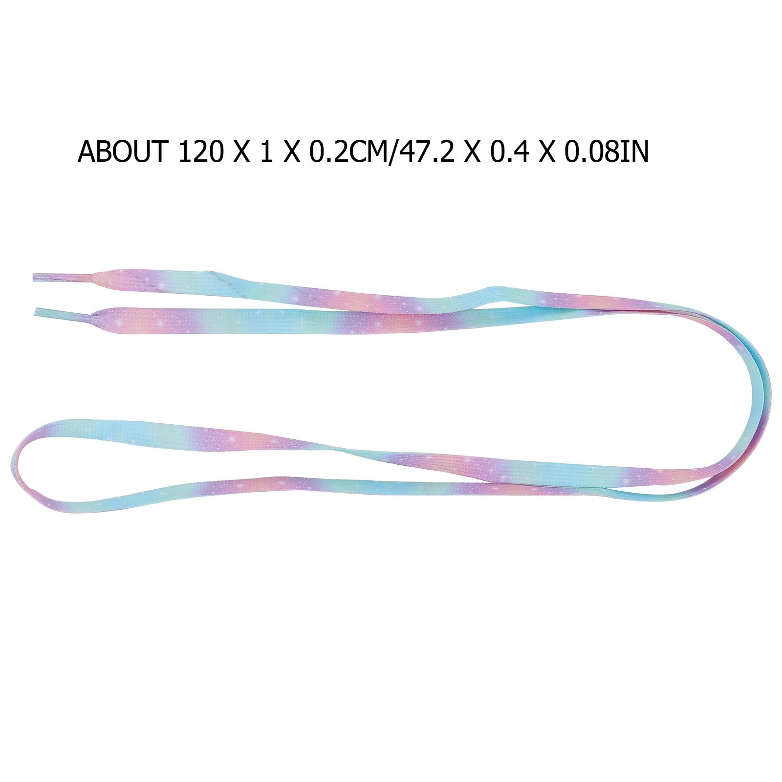 2 пары красочных шнурков для обуви на плоской подошве с градиентом, прочные стильные шнурки для кроссовок, парусиновая обувь, декоративный ремешок