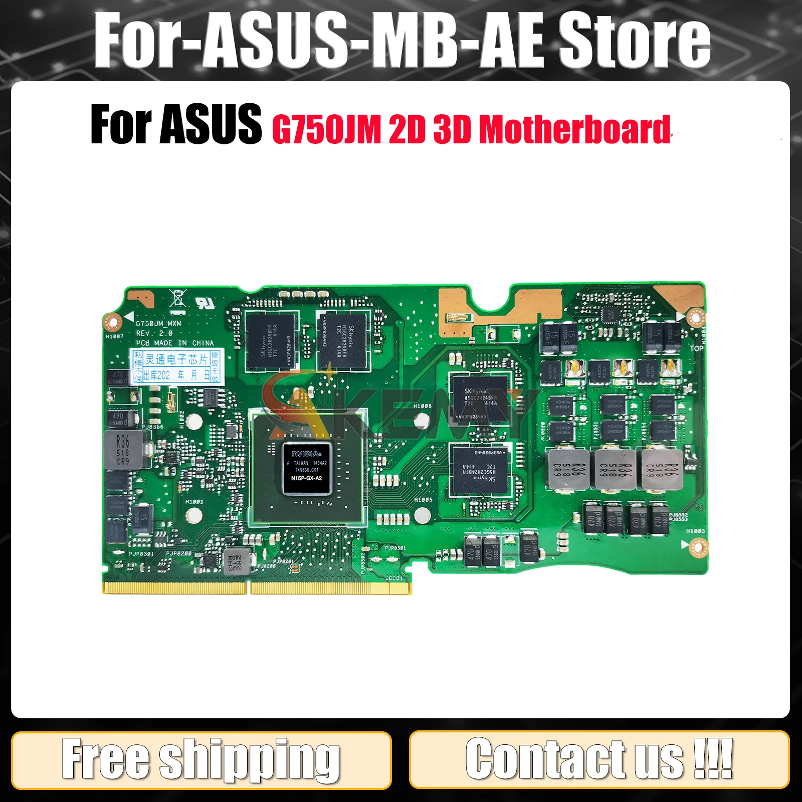 

G750JM Материнская плата для ноутбука ASUS ROG G750J G750JW G750JZ G750JH G750JM G750JX G750JY Материнская плата для ноутбука tests, быстрая доставка stk