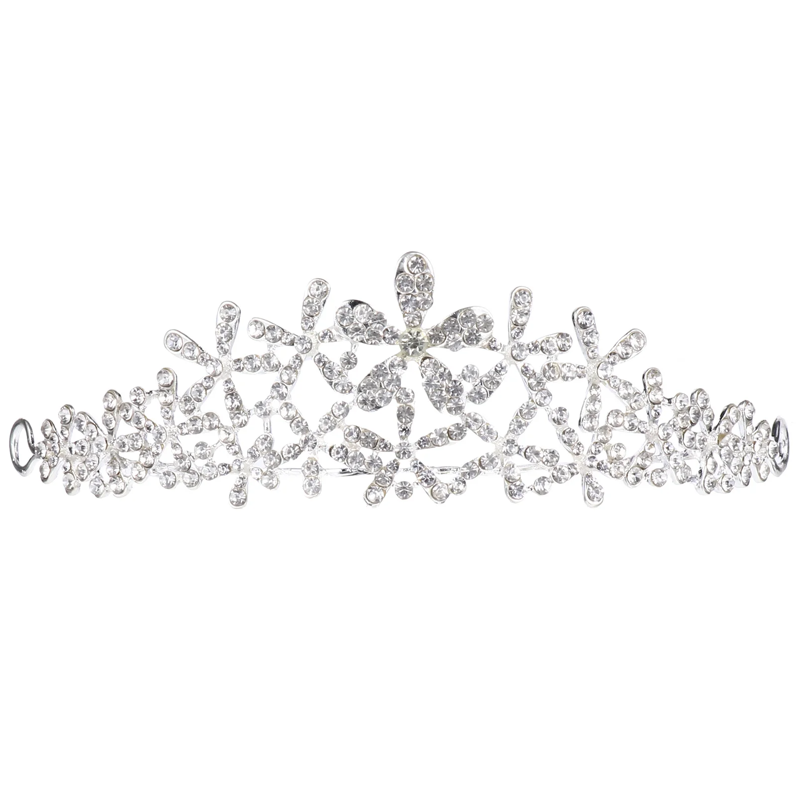 

Alloy Bridal Crown Snowflake Rhinestone Headband Wedding Hair Accessory Party Headdress Elegant Wedding Dress Accessories