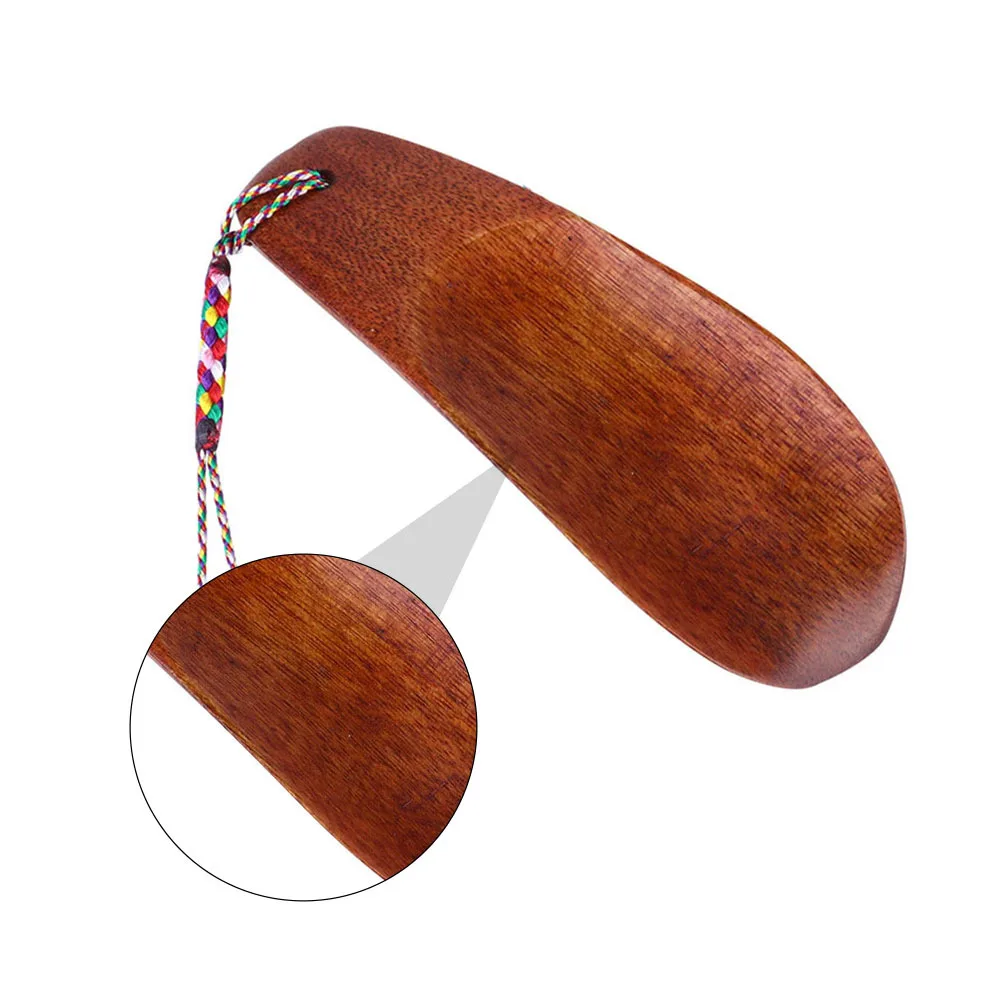 

Wooden Portable Mini Shoehorn Brown Handcrafted Shoe Lifter Tool for Home Travel Office Durable Lightweight Wooden Shoes Horns