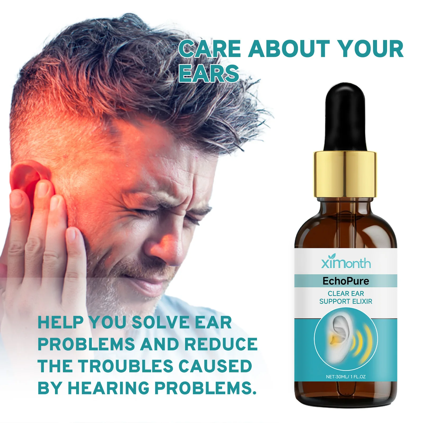 Tinnitus Sooth Ear Drops Support Hearing Wellness Relieve Buzzing Ringing In Ears Ear Canal Care Ear Health Liquid For Daily Use