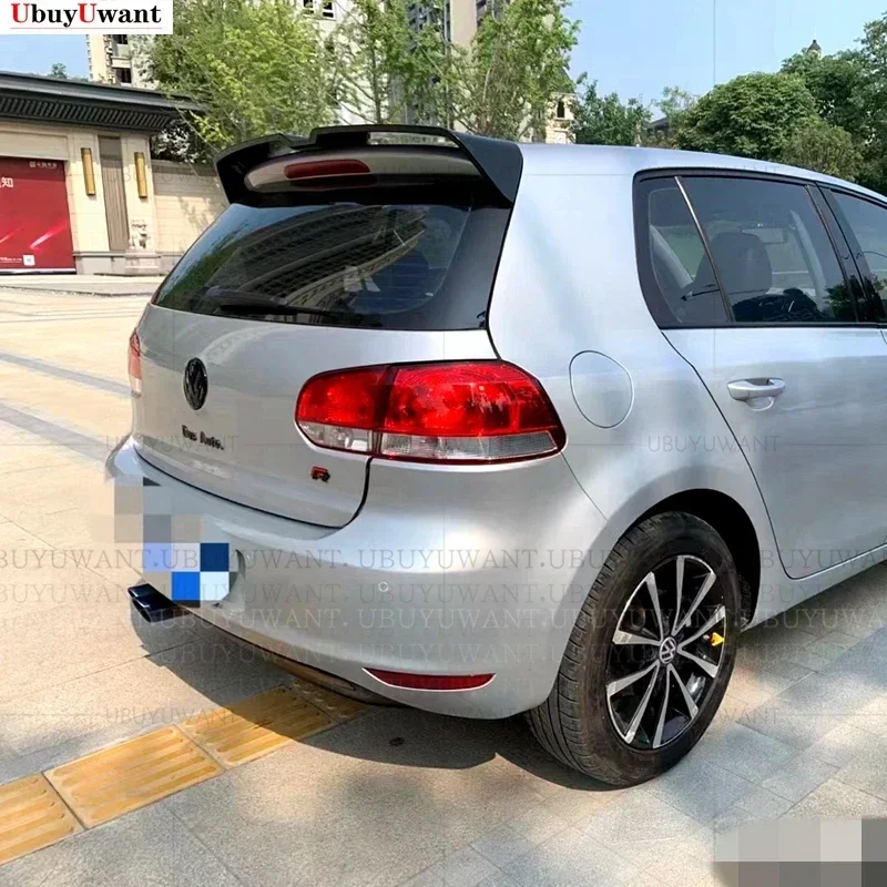 For volkswagen golf 6 mk6 spoiler 2010-2013 model golf 6 light High Quality ABS Material Car Rear Wing Primer Color spoiler