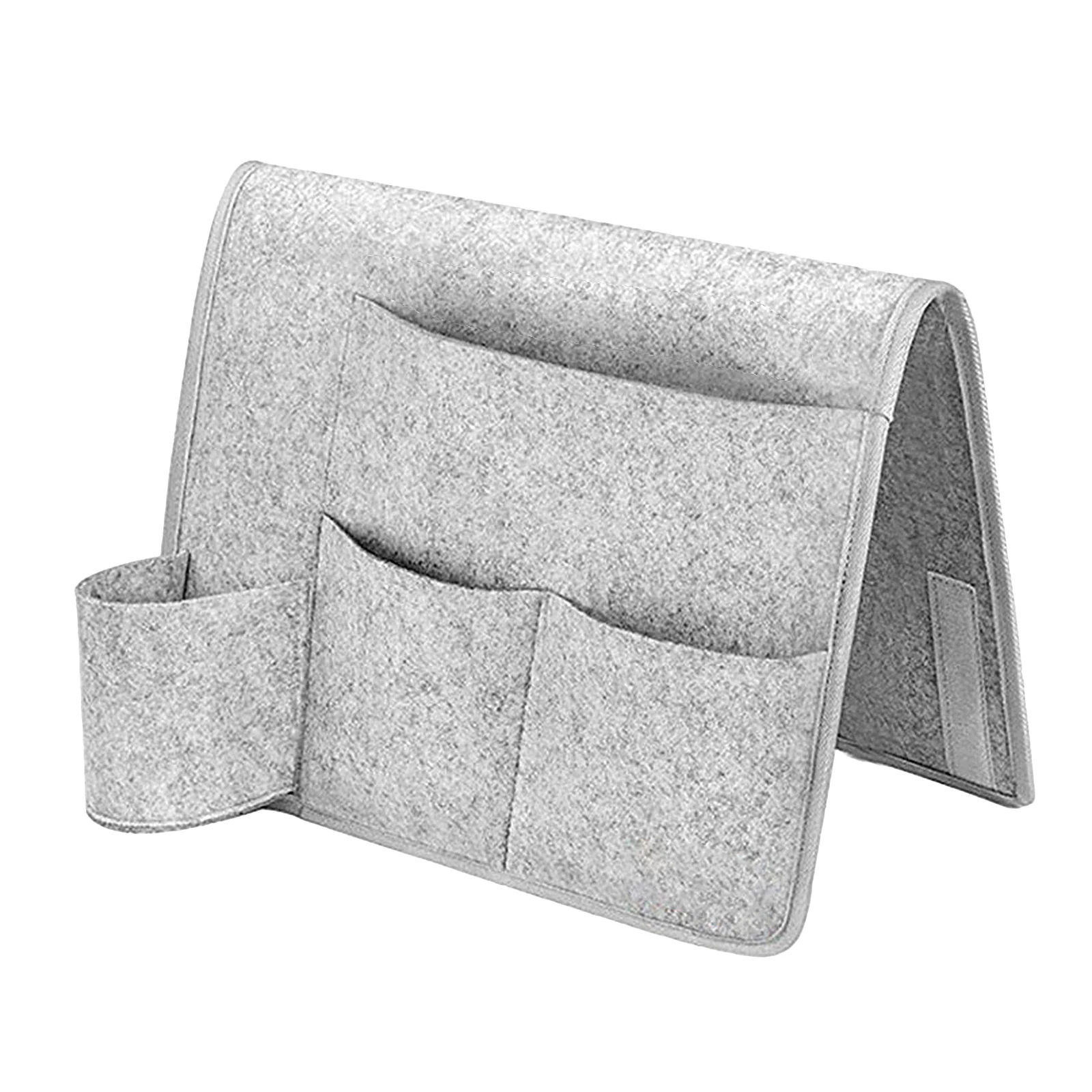 Felt Storage Bag Pocket Bedside Table Hanging Storage Organizer Sofa Bed Side Book Felt Pouch Phone Remotes Holder