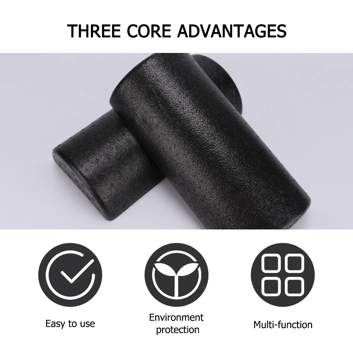 

2pcs High Density Epp Yoga Column Roller For Deep Tissue Massage Therapy Fitness Training Yoga Accessories Back Legs Arms