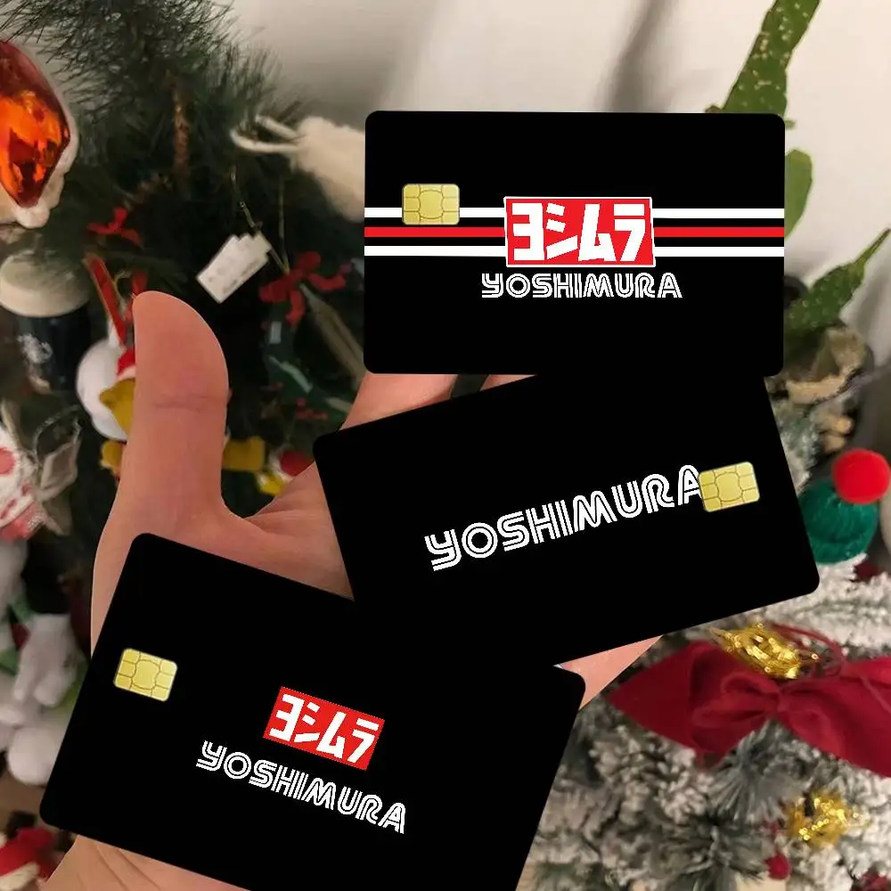 Cool Y-YoshimuraS Luxurious Logo Anmie Sticker Film Skin Cover For Credit Card Debit Bank Card Front