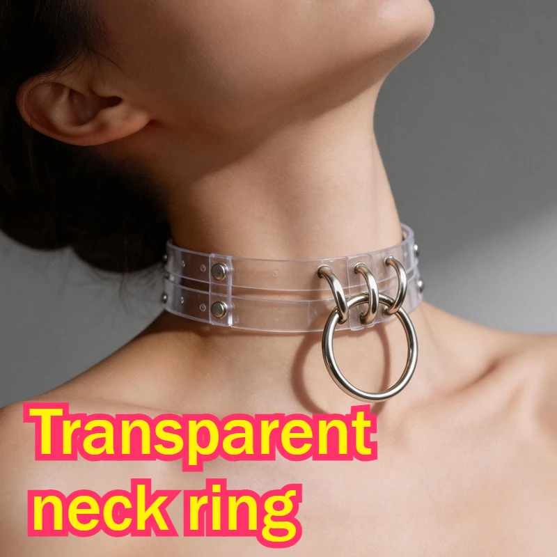 Clear Punk Choker Collar Gothic Style Alloy Exotic Accessories Sexy Transparent Necklace Girls Trendy Rock Harajuku Neck Jewelry