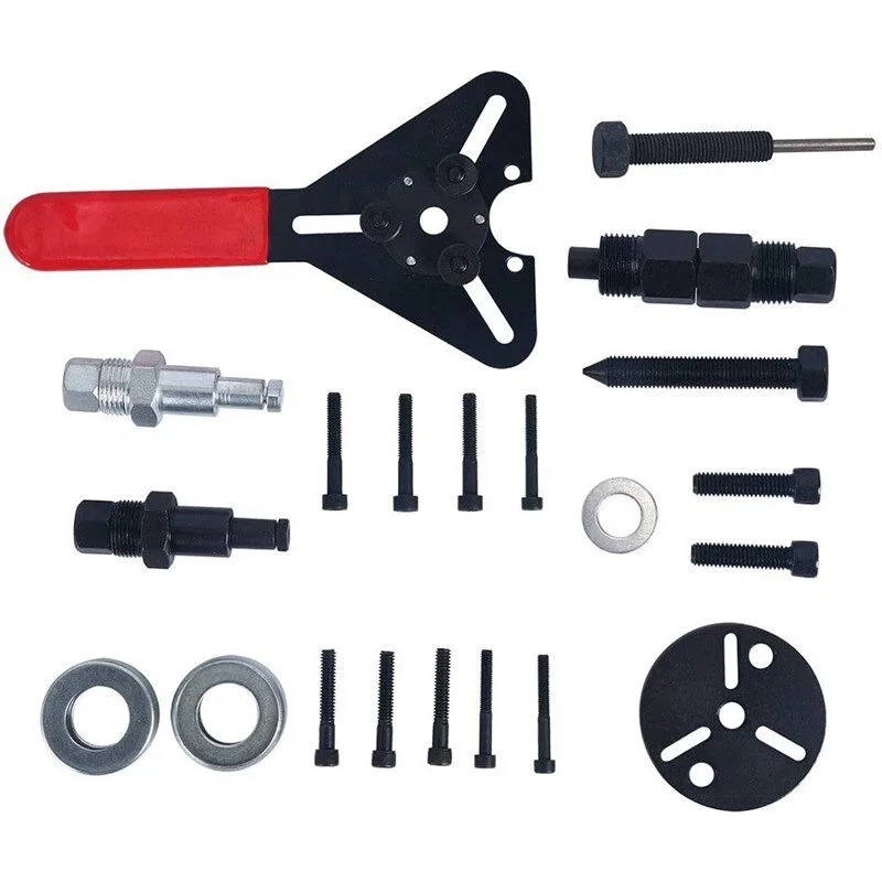 A/C Compressor Bearing Removal & Installation Kit, Auto Air Conditioner Compressor Disassembly Tool for Repair