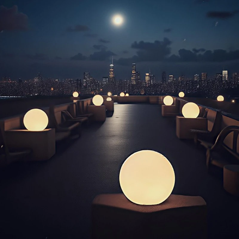 الطاقة الشمسية أو شحن كرات إضاءة 12/15/20/25 سنتيمتر في الهواء الطلق مقاوم للماء التحكم عن بعد LED مصباح ل ساحة مسار المناظر الطبيعية الديكور