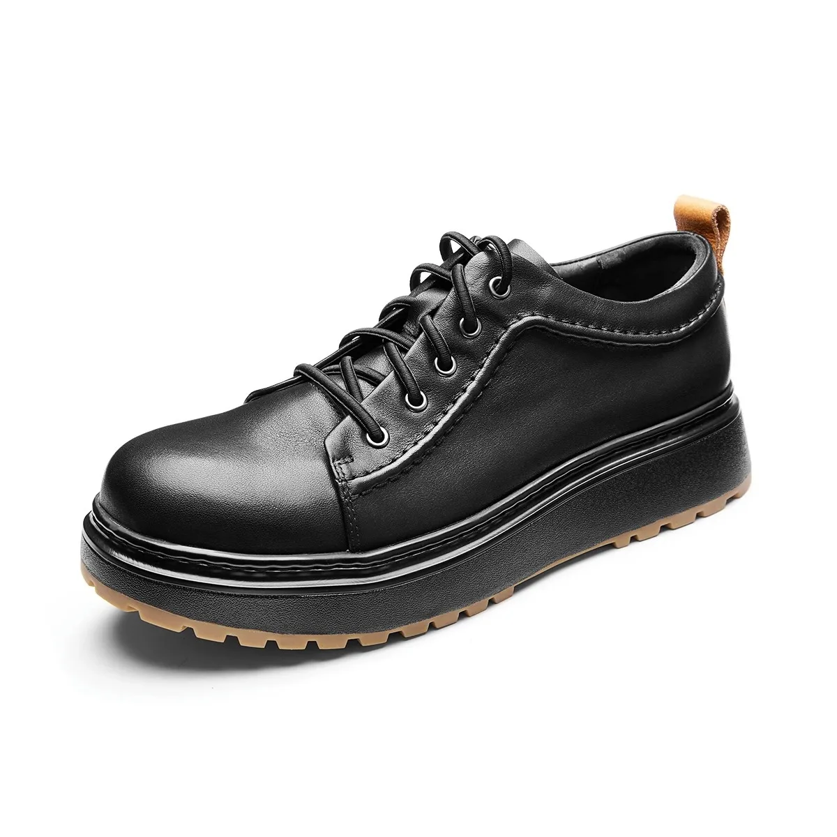 

Men Dress Shoes Lace-Up Business Men Shoes Autumn Men Thick Bottom Cowhide Summer Spring High Quality Genuine Leather Shoes Men