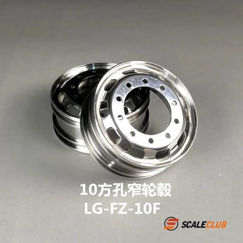 R/C Speelgoed Truck Velg Metalen Universele Brede Smalle Velgen Voor Tamiya LESU SCANIA VOLVO Tractor Truck 1/14 Onderdelen SCALECLUB