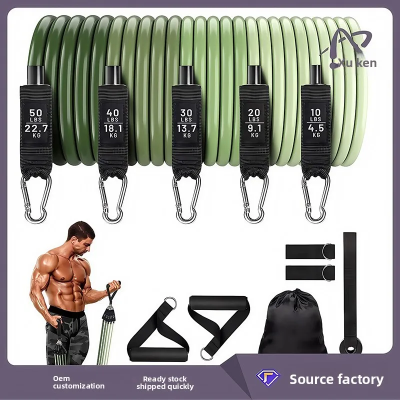 Amazon Bestselling 11 Piece Fitness Resistance Band Set for Men