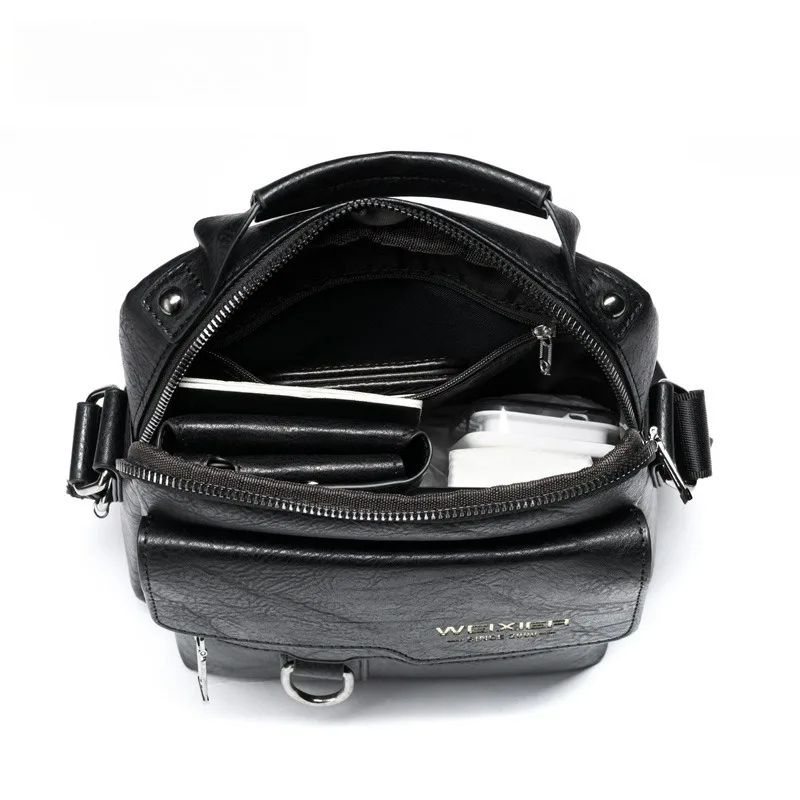 Hot Fashion Men Messenger Bags Genuine Leather Handbags for Man Luxury Brand Male Crossbody Bag for Mini Pad Boy Shoulder Bag