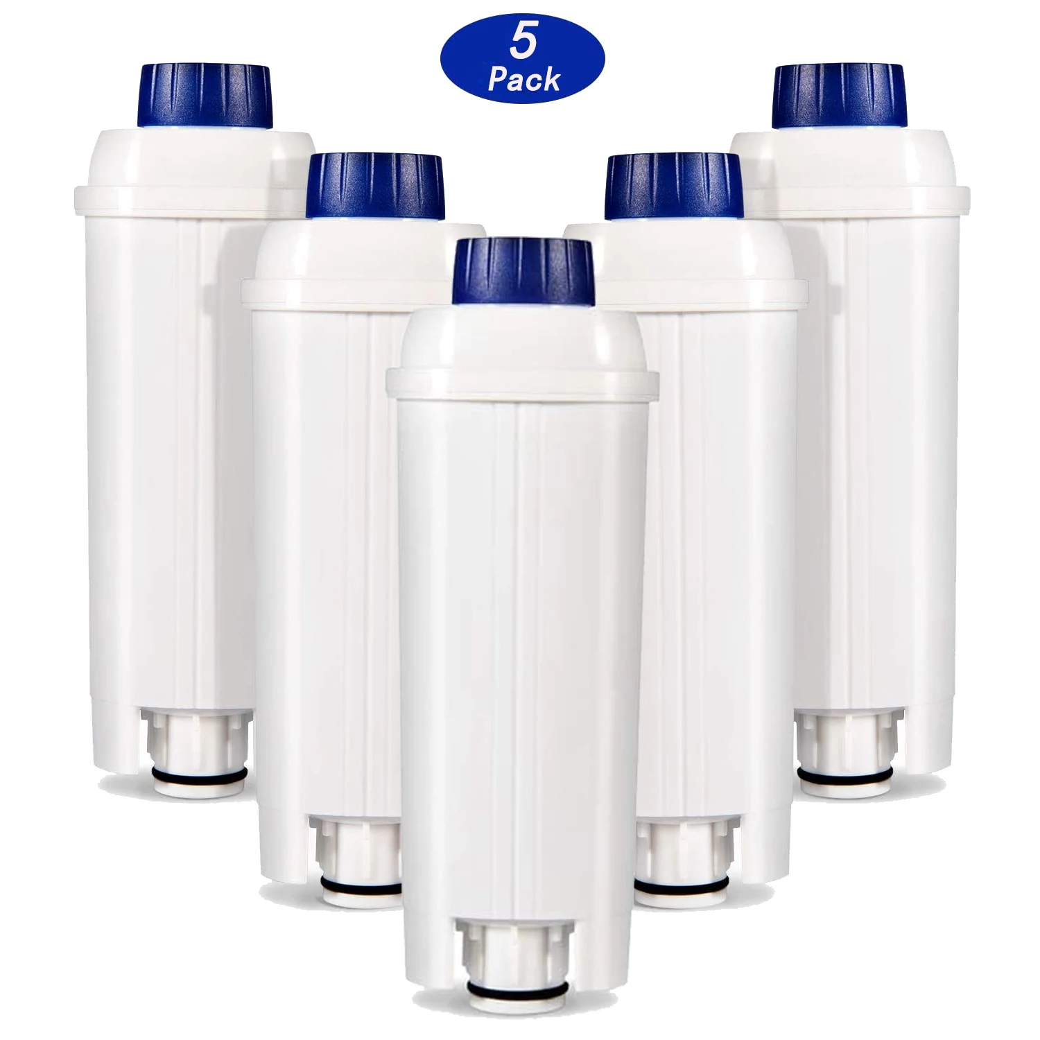 5X فلاتر ماكينة القهوة بديلة لمرشح ديلونجي DLSC002، خراطيش فلتر المياه منقي الكربون المنشط