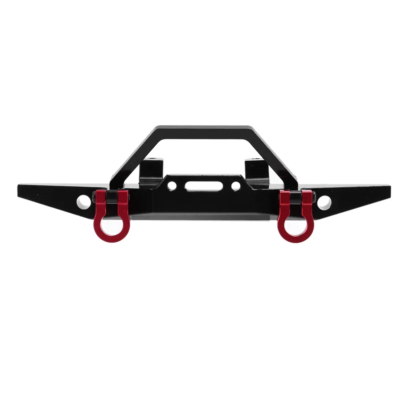 المصد الأمامي المعدني AS96-5X لـ MN D90 D91 D96 D99S MN90 MN99 MN99S 1/12 RC ملحقات أجزاء ترقية السيارة، أسود