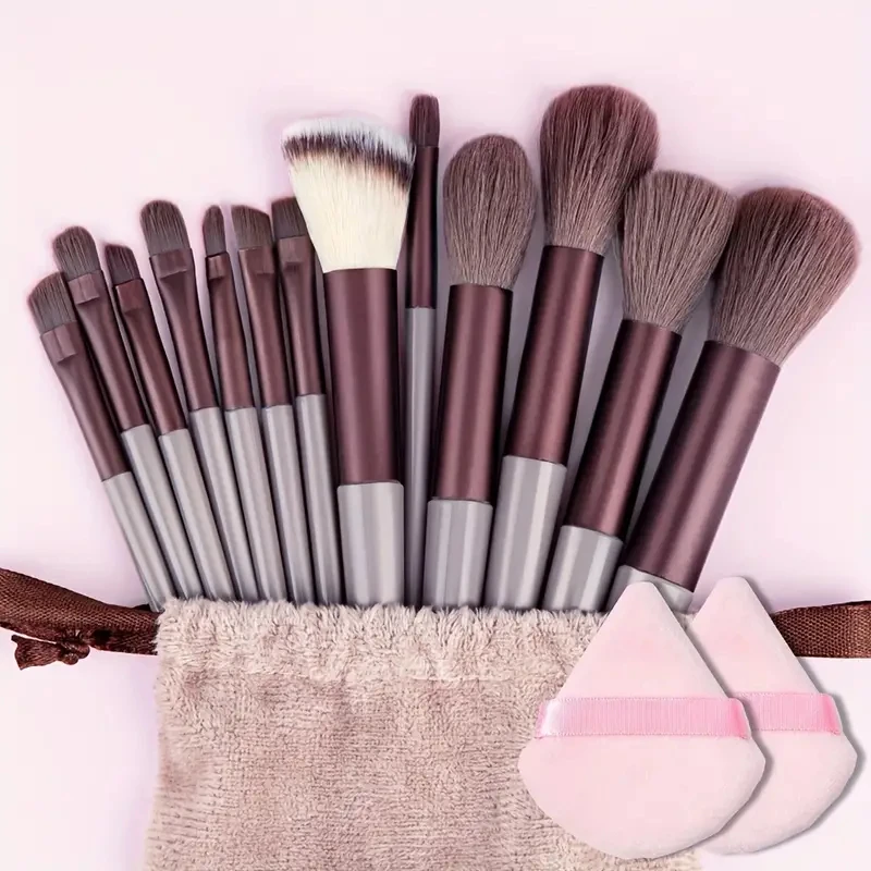 

13Pcs Soft Fluffy Makeup Brushes Set for Beauty Cosmetics Foundation Blush Powder Eyeshadow Kabuki Blending Makeup Brush Tool