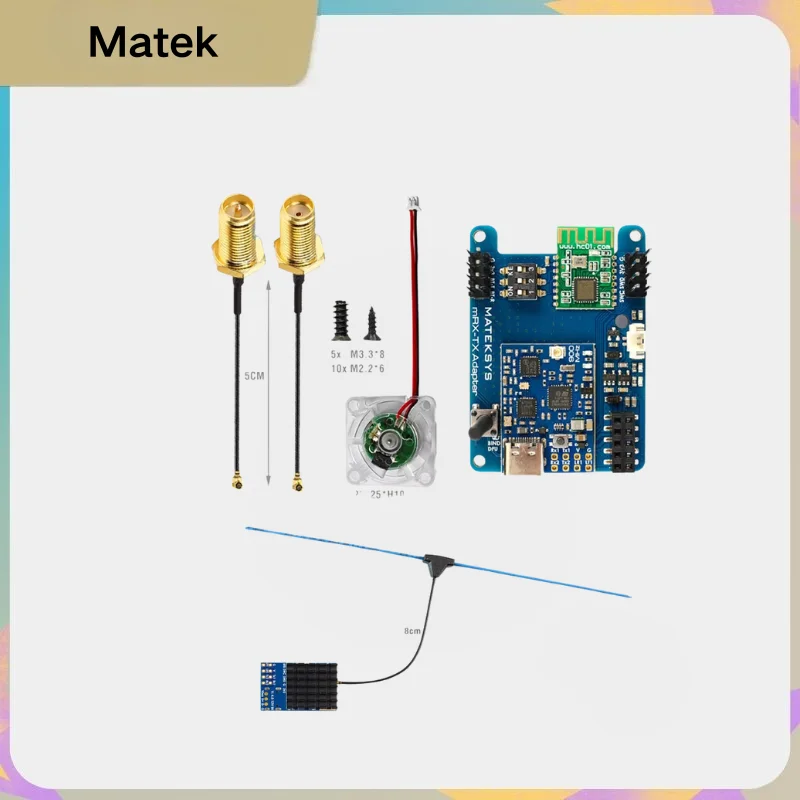 

MATEK MLRS MAVLink 900MHz TX RX Kit MR900-30-TX MR900-30-RX, Telemetry Radio Module Receiver, Long Range RC FPV Drone Airplane