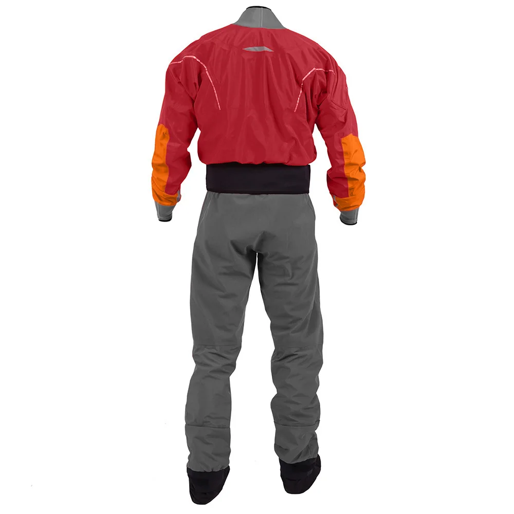 Kayak Dry Suit for Men 4-layer Waterproof Fabric Drysuit With Latex on Neck and Wrist White Water River Pending