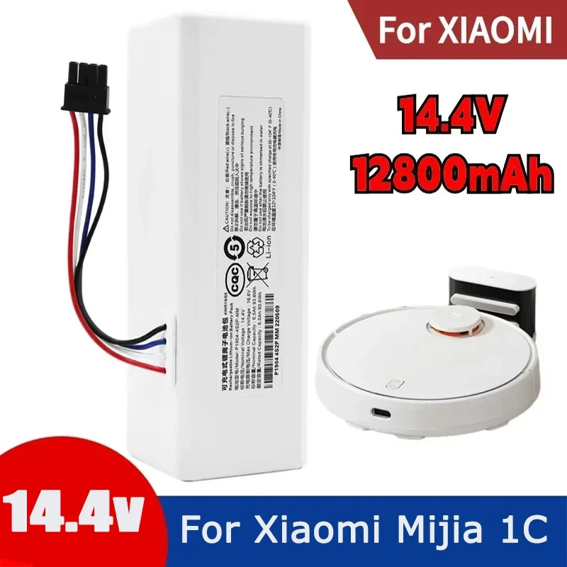 5200mAh Robot Battery 1C P1904-4S1P-MM for Xiaomi Mijia Mi STYTJ01ZHM Vacuum Cleaner Sweeping Mopping Robot Replacement Battery