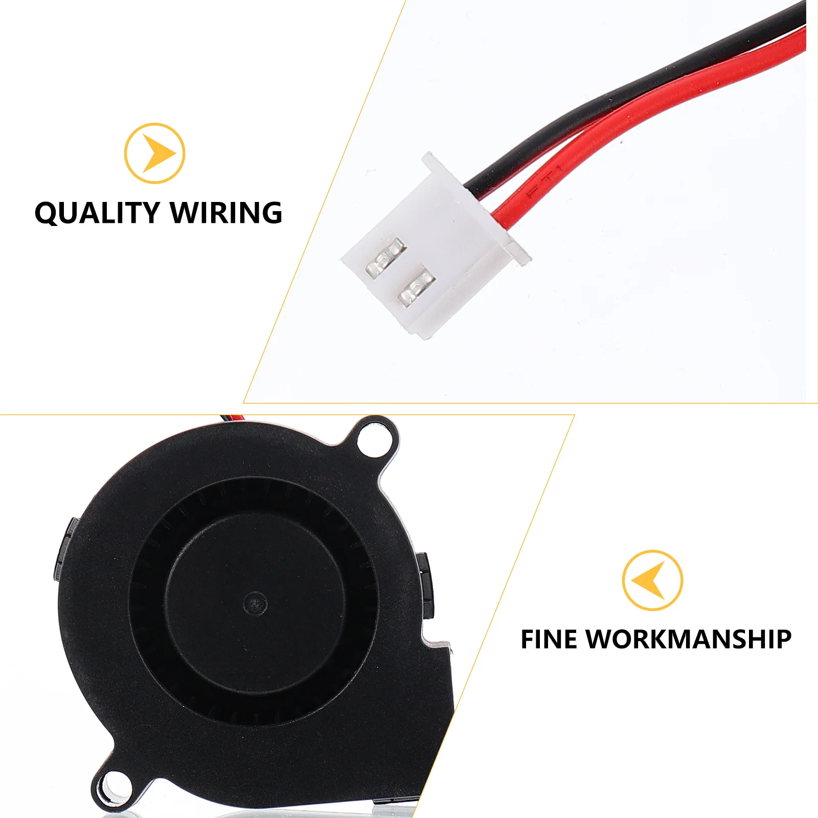 

3 Pcs Radiator 3D Printer Parts Electric Cooler Fan Blower 12V Cooling Black DC