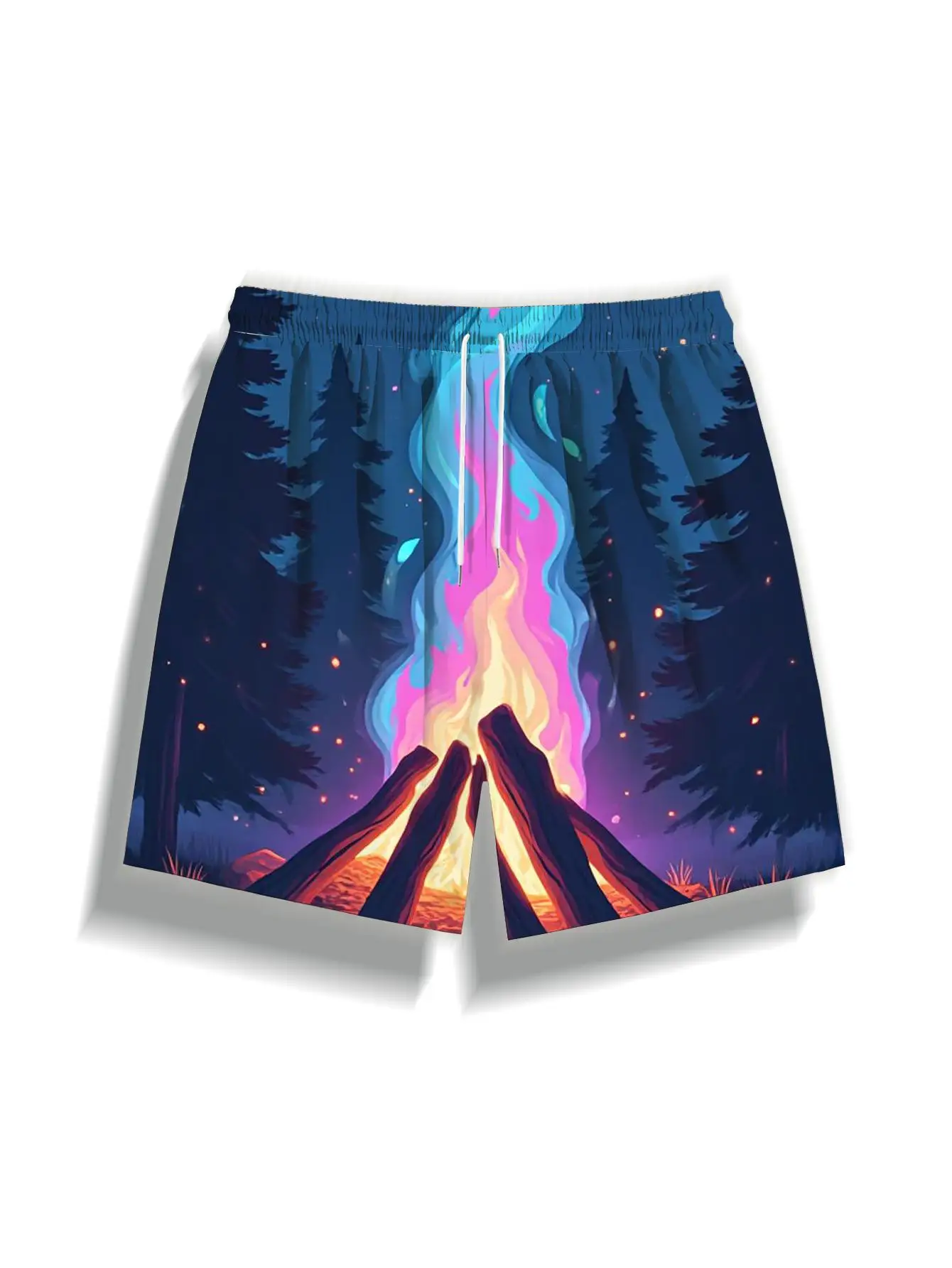 1pcs Men's Short swim trunks2026 Summer 3D Printed Short sleeve Breathable Polyester running Quick drying sweatpants