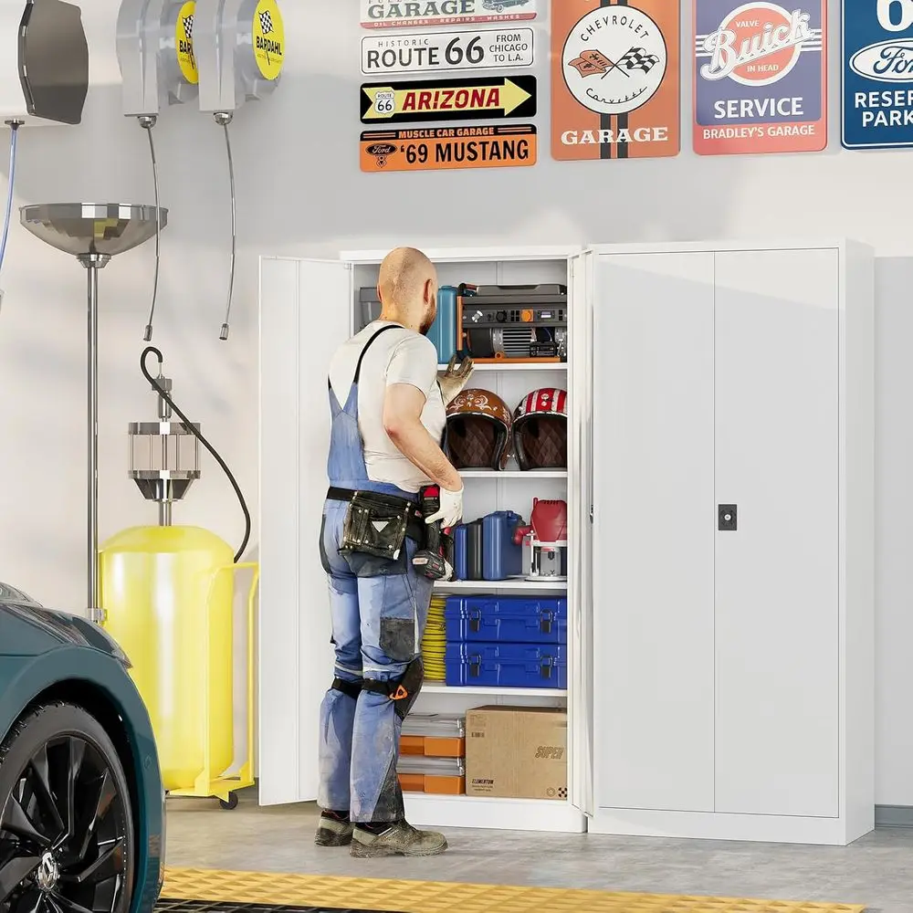 Metal Garage Storage Cabiwith Lock, 71