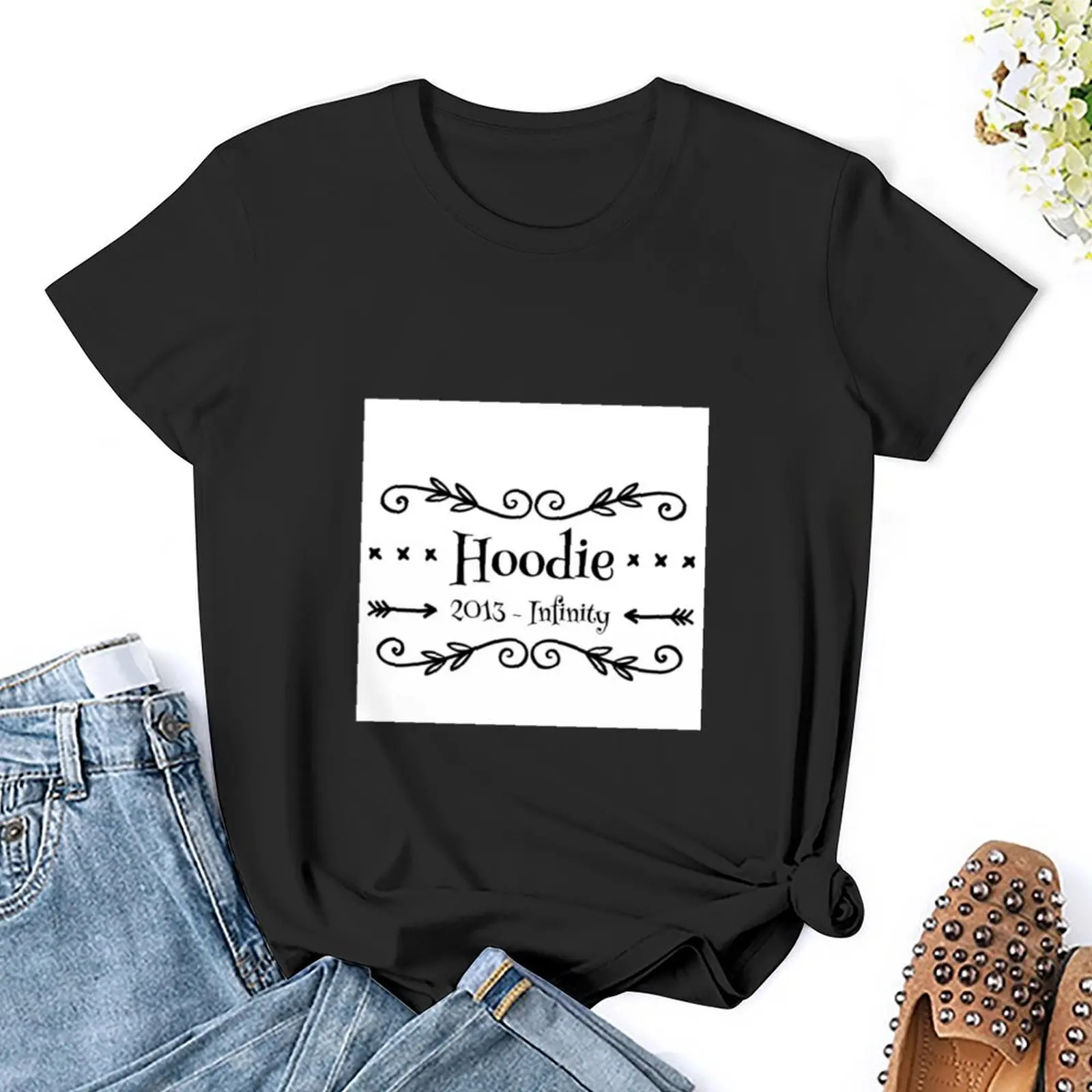 Hoodie 4 life T-Shirt female Aesthetic clothing summer clothes anime clothes white t shirts for Women