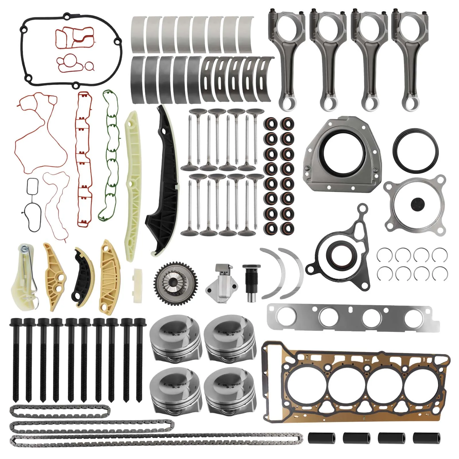 

Комплект для ремонта двигателя Audi VW A4 Jetta CCTA CAE CCZ EOS CC Golf 06H107561L ,06H107591L 06H107065DM 06H109158J